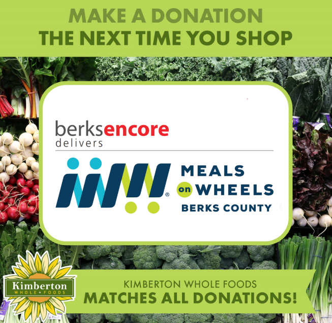 Do you know you can round up at the register at Kimberton Whole Foods in Douglassville to support Meals on Wheels Berks County?